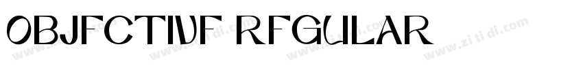 objective regular字体转换 objective regular字体转换